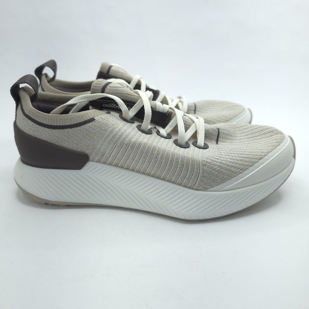 Allbirds Tree Glider Mens Size 8.5 Beige Brown Athletic Running Shoes Sneakers